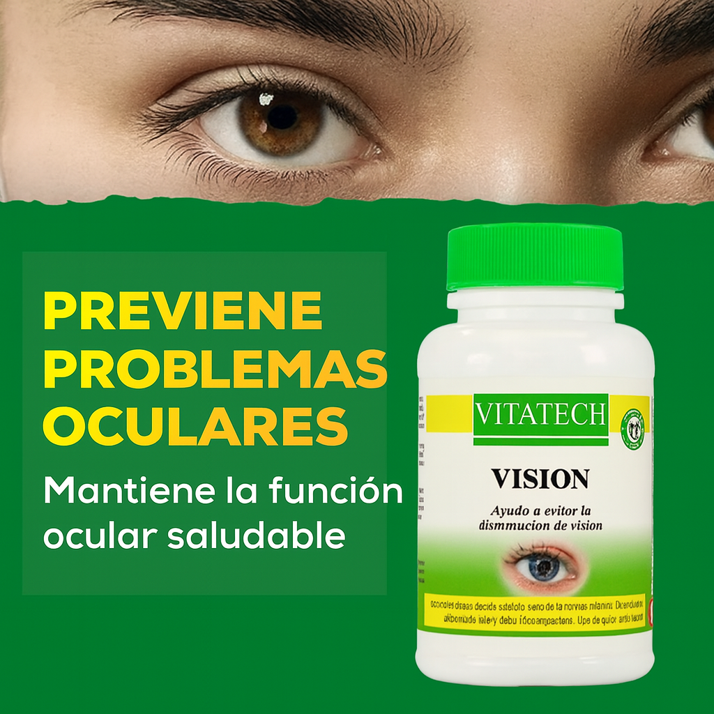 Vitatech Vision 14 en 1 | Protegé tu vista del cansancio y la sequedad