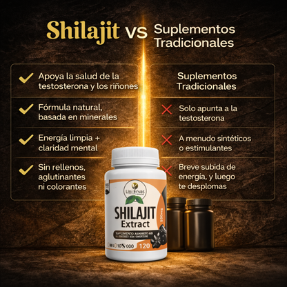 Cápsulas de Shilajit – ¡Más energía, mejor ánimo y rendimiento!