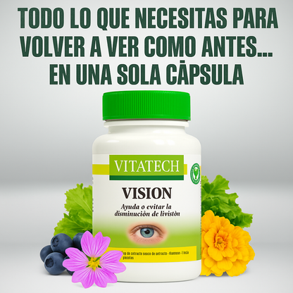 Vitatech Vision 14 en 1 | Protegé tu vista del cansancio y la sequedad