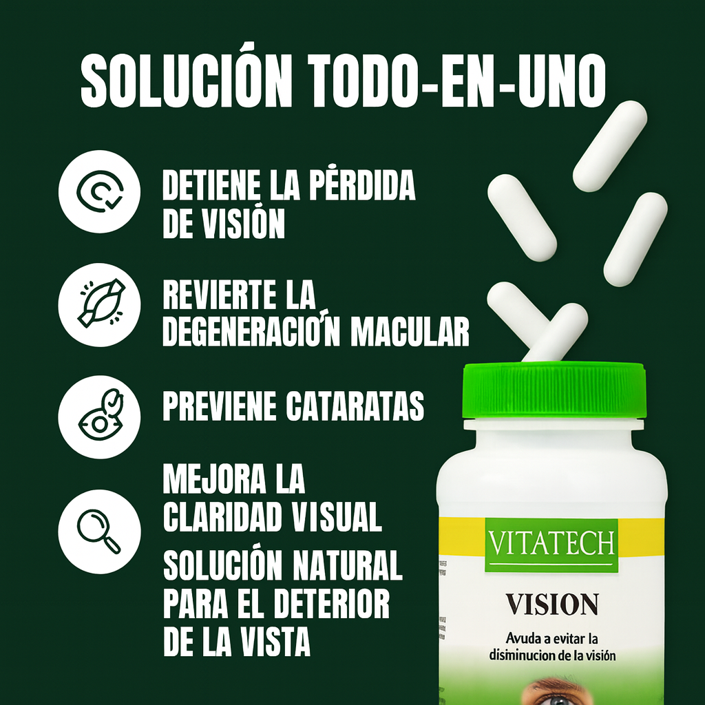 Vitatech Vision 14 en 1 | Protegé tu vista del cansancio y la sequedad