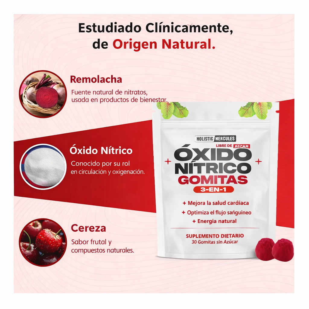 Gomitas de Óxido Nítrico con Huanarpo para más Energía y Rendimiento