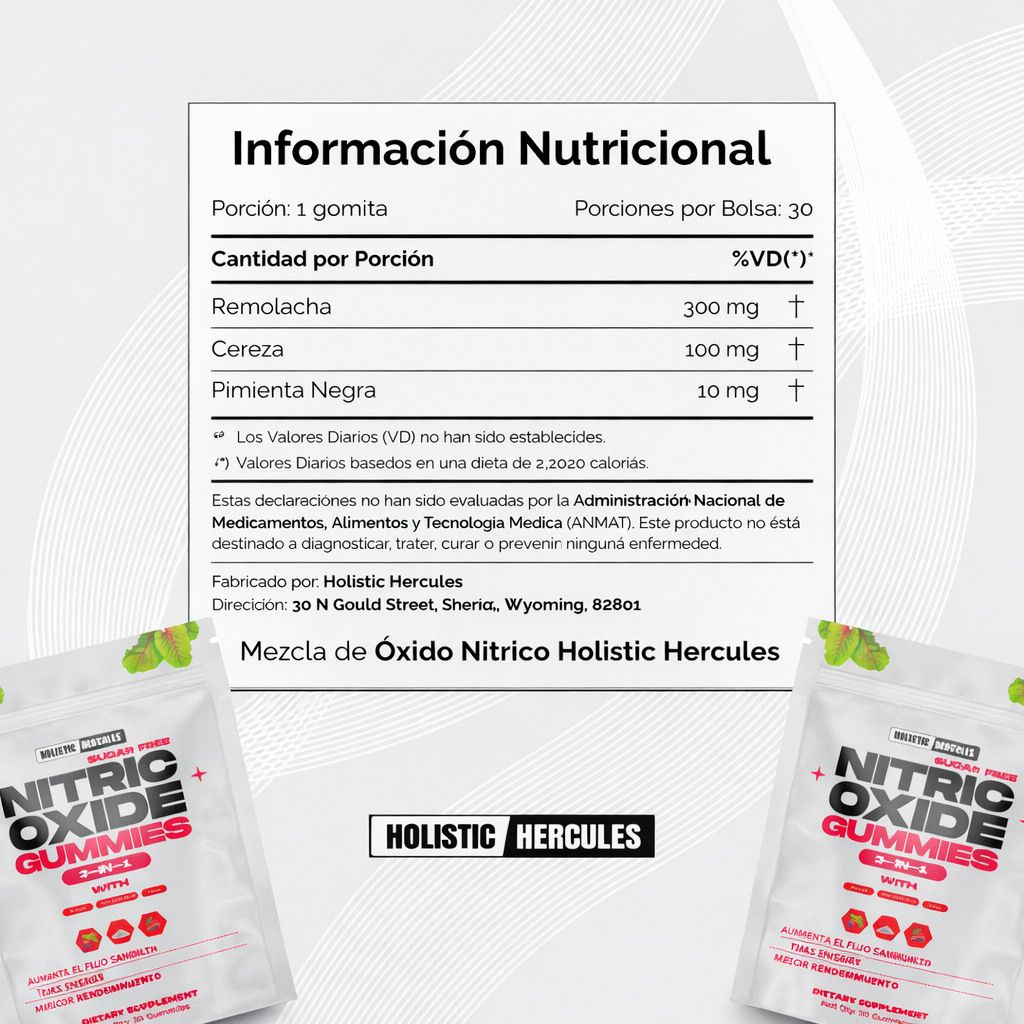 Gomitas de Óxido Nítrico con Huanarpo para más Energía y Rendimiento