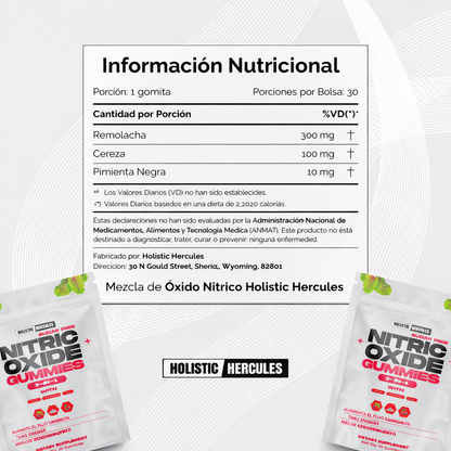 Gomitas de Óxido Nítrico con Huanarpo para más Energía y Rendimiento