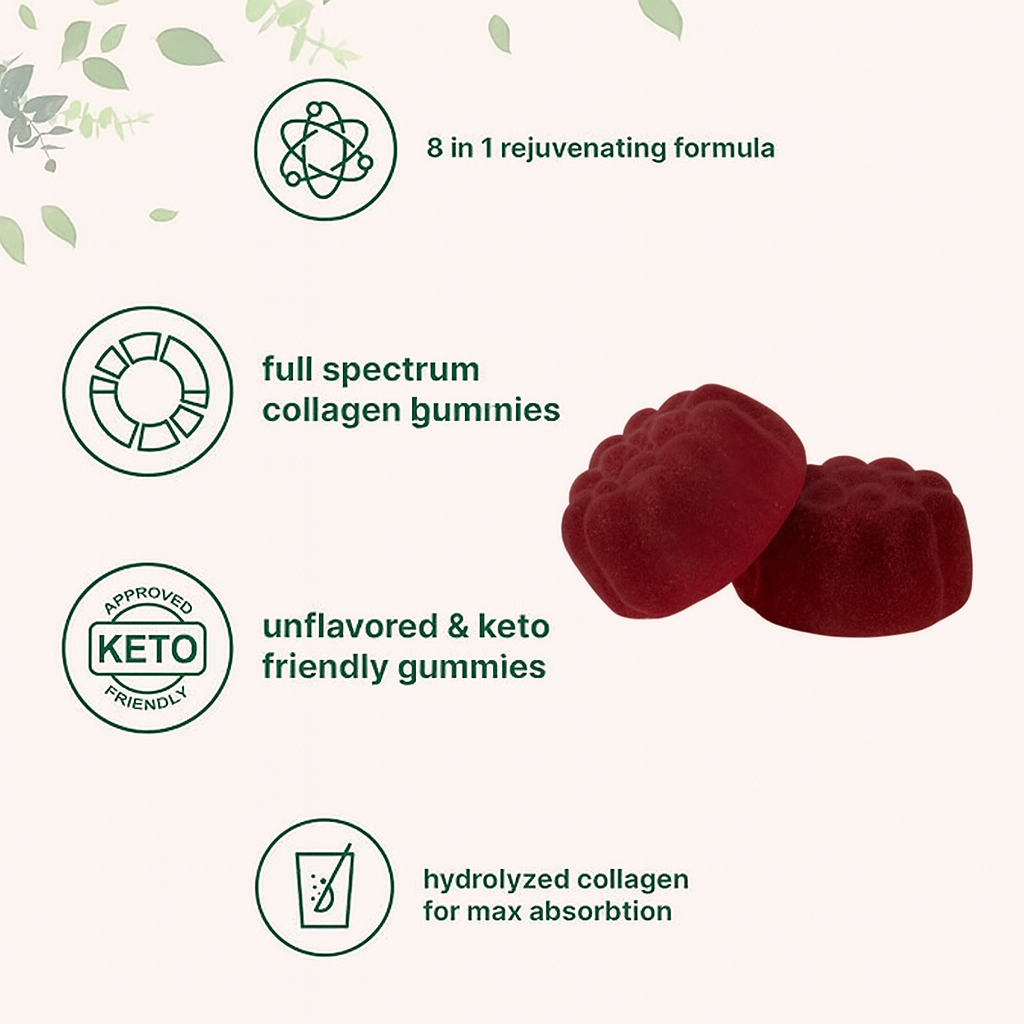 Gomitas de Colágeno para Piel, Cabello y Uñas